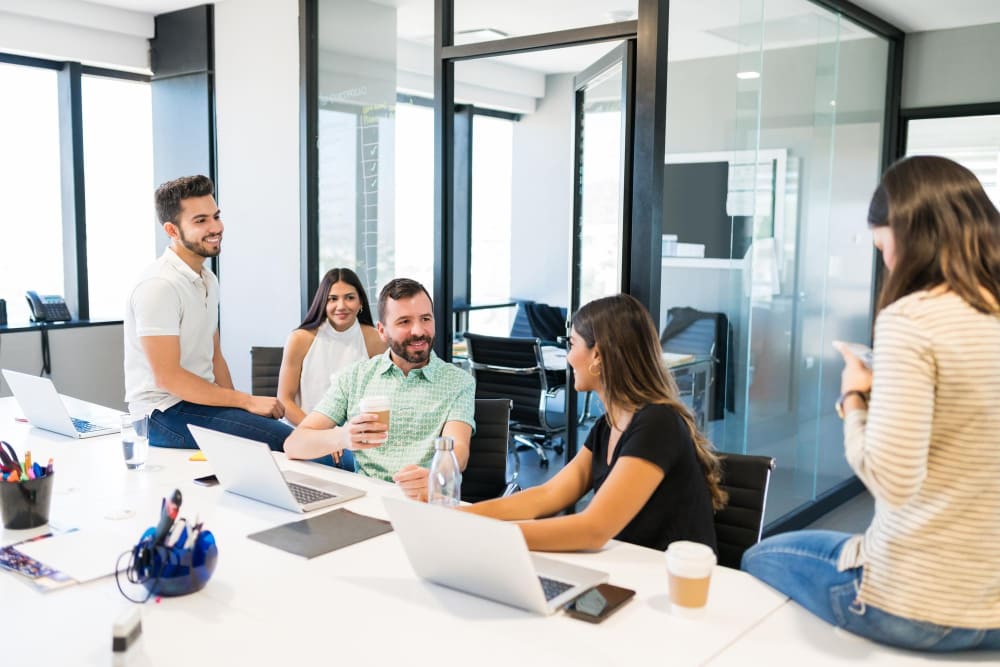 Docu Services USA team working in a modern office